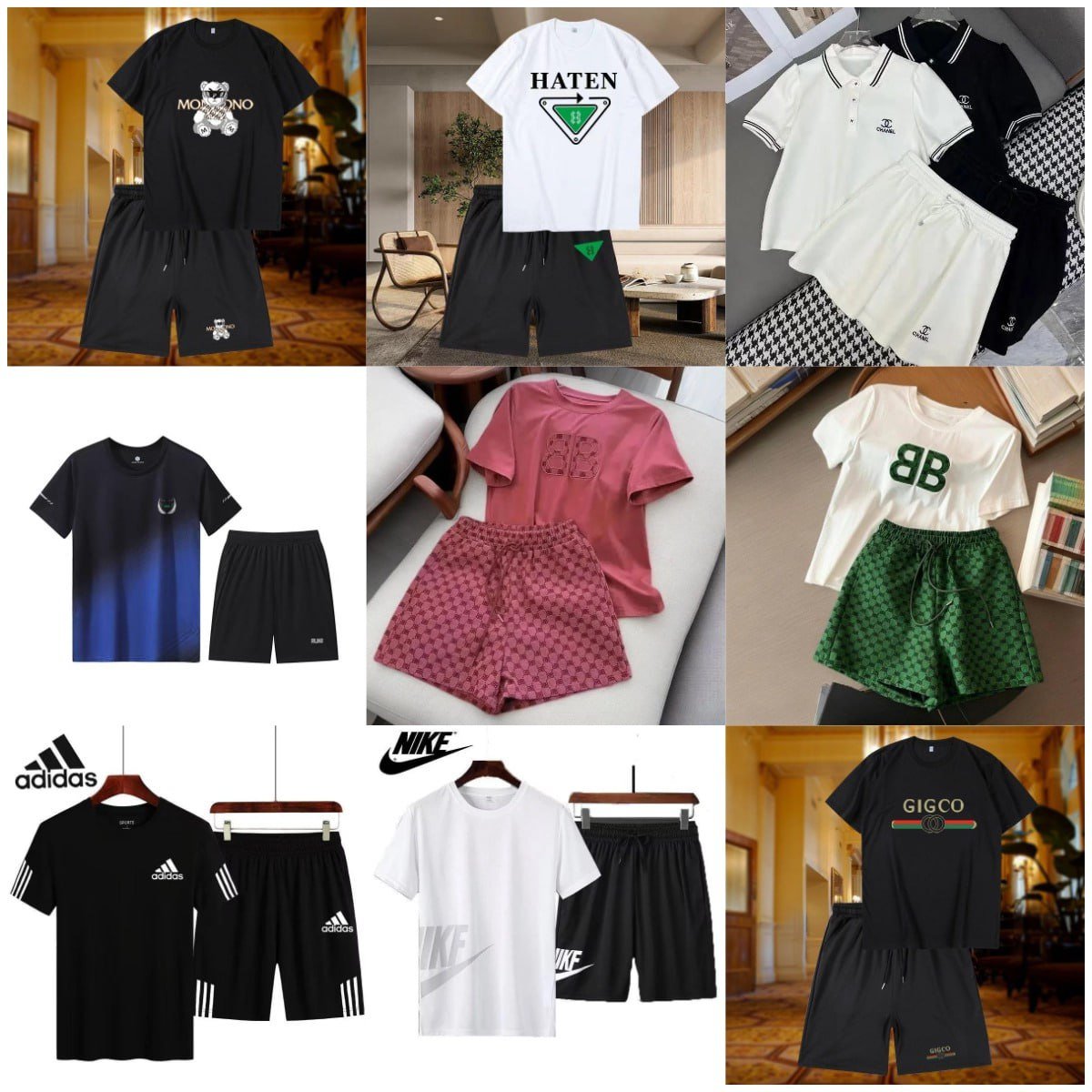 nike  adidas  Burberry  suit