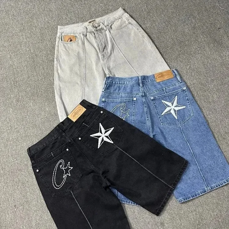 Corteiz Alcatraz Jeans Star Embroidery