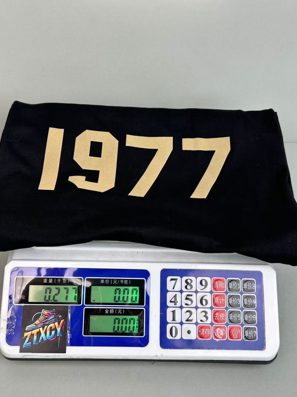 High street casual 1977 short sleeve loose casual American men and women couples T-shirt-JS