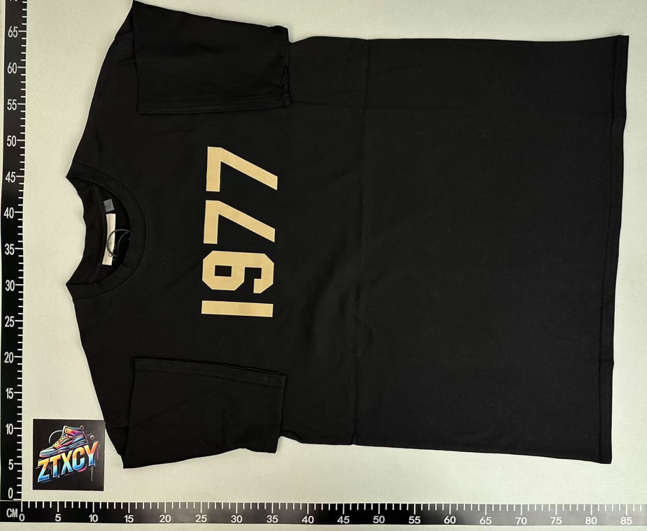 High street casual 1977 short sleeve loose casual American men and women couples T-shirt-JS