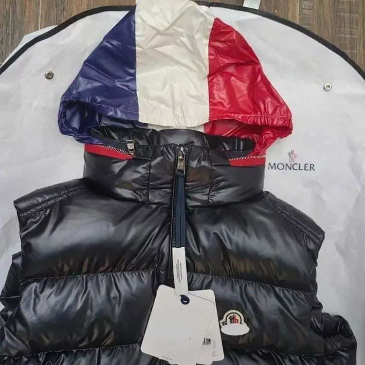 Moncler Montbeliard series hooded warm short zipper down jacket