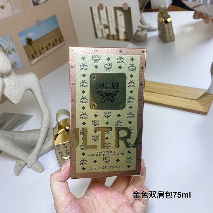 MCM Gold Backpack Perfume