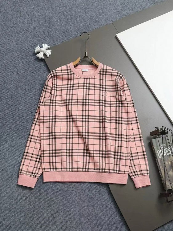 Burberry round neck embroidered long sleeve thin bottoming shirt sweatshirt