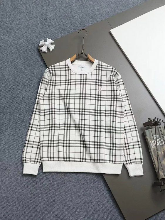 Burberry round neck embroidered long sleeve thin bottoming shirt sweatshirt
