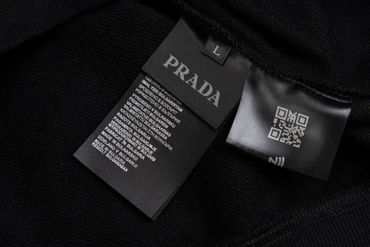 Prada stylish and versatile hoodie sweatshirt