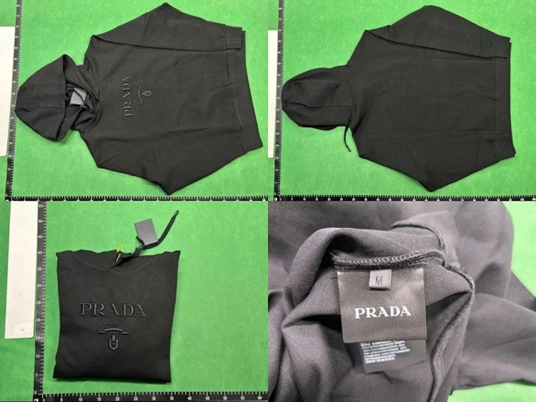 Prada stylish and versatile hoodie sweatshirt