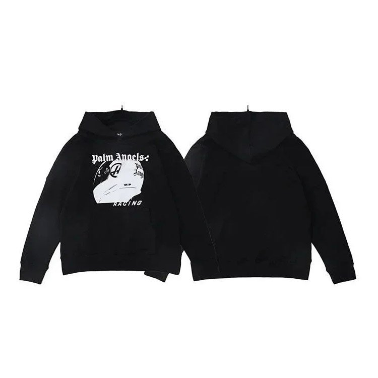 Palm Angel Letter Print Hoodie