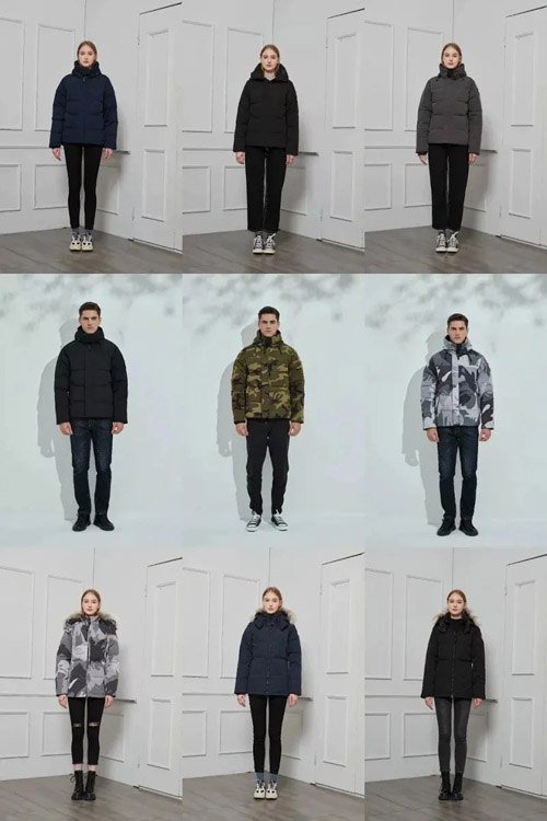 Canada Goose Expedition Series Fur Collar Mid-Length Hooded Parka Down Jacket