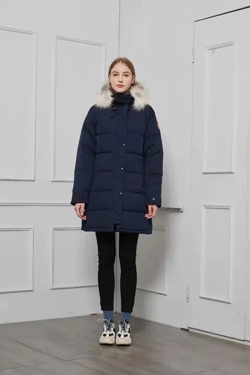 Canada Goose Expedition Series Fur Collar Mid-Length Hooded Parka Down Jacket